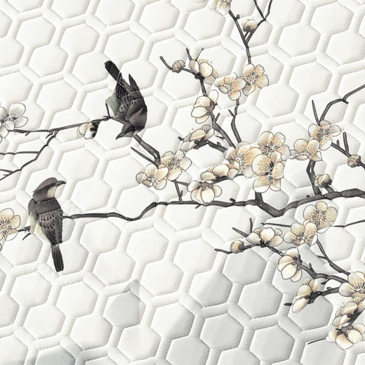 【梦洁喜上梅梢 乳胶绗绣对枕】】48*74cm*2个 云柔柔软 吸湿透气 不易起球 商品图4