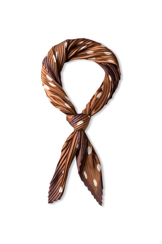 伊芙丽文艺褶皱波点丝巾1CA6W0321 商品图0