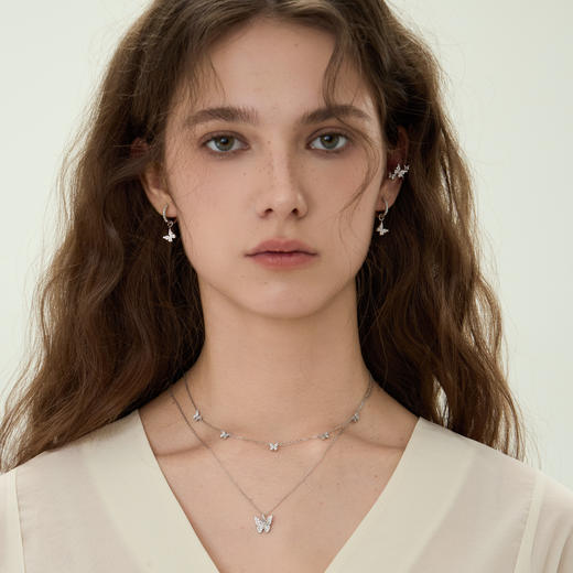 ARSIS银饰｜幸运符号系列 星悦蝴蝶耳骨夹 商品图1