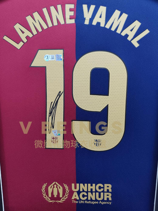 收藏系列 亚马尔 巴塞罗那队19号 亲笔签名球衣 商品图2