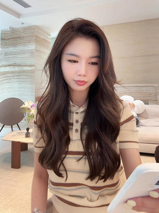 COCO ZONE 刘一一【100棉】Polo领精致纽扣毛织短袖CD1A0936 商品图1