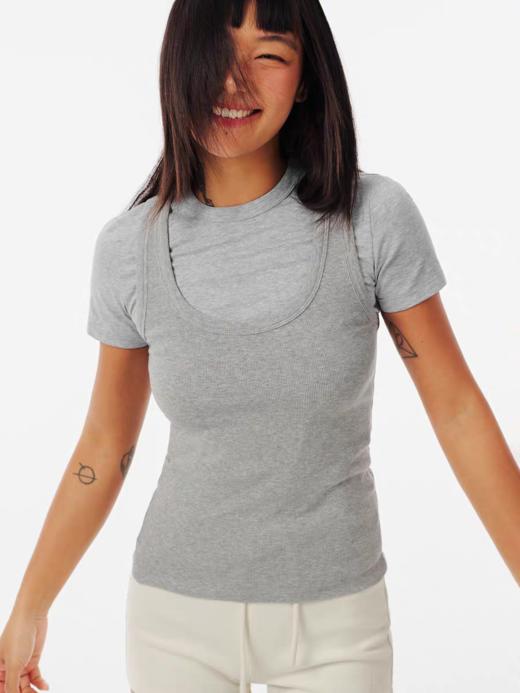 Evistub/E-5CDX306/进口长绒棉工字背心女夏 商品图3