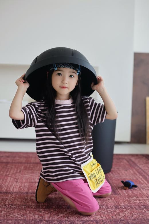 限量2025夏季DD日系儿童小众彩色条纹棉质黄色兜兜拼接短袖T！ 商品图3