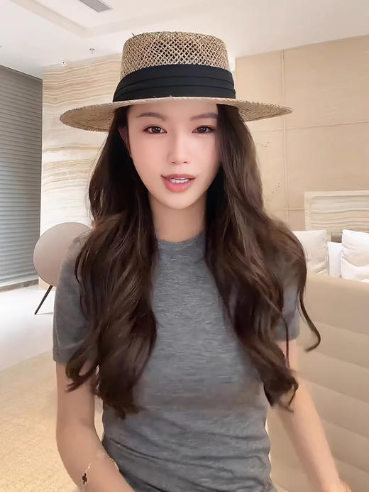 COCO ZONE 刘一一【莱赛尔绵羊毛混纺】修身显瘦圆领T恤CD1A0206 商品图0