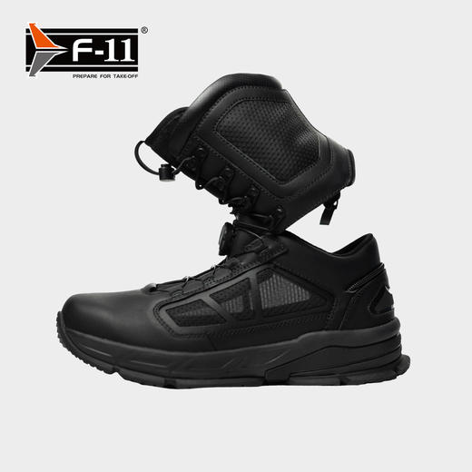 F11 龙鱼组合款战术跑鞋 头层皮轻便透气减震可拆卸高/低帮跑鞋 商品图3