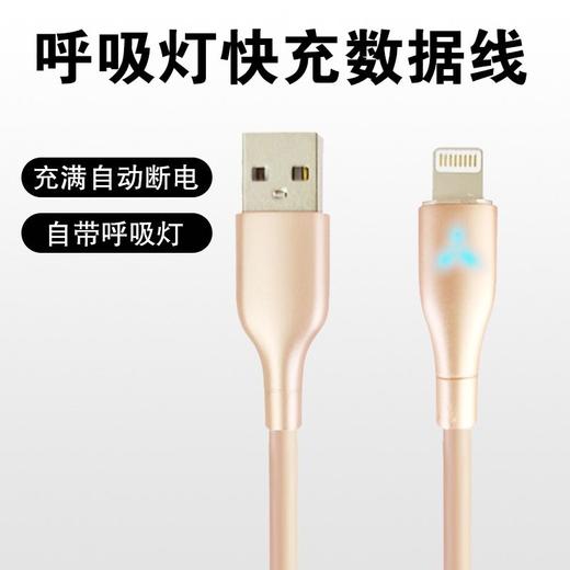 凡引 呼吸灯智能断电 苹果快充电线数据线1.5米 1条 商品图1