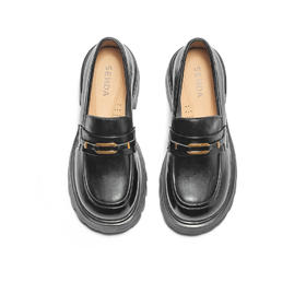 【云粉节】BF楼 森达乐福鞋2025秋季新款厚底粗高跟单鞋XQN01吊牌价899活动价369