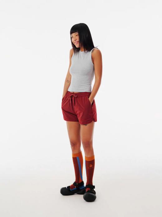 Evistub/E-5CDK063/夏日金属尼龙运动短裤女 商品图3