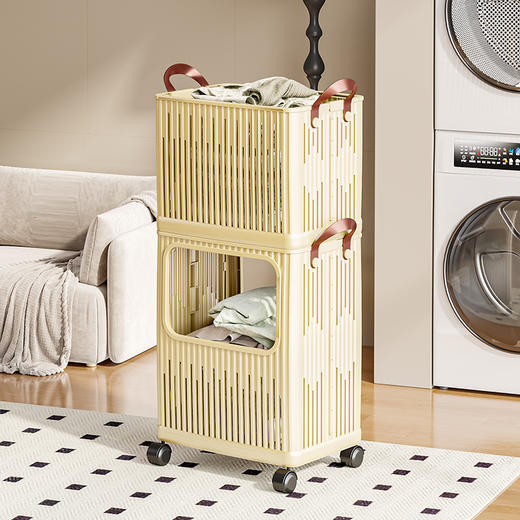 【脏衣篓家用可折叠脏衣篮】大容量塑料洗衣篮 卫生间浴室脏衣服收纳筐  商品图8