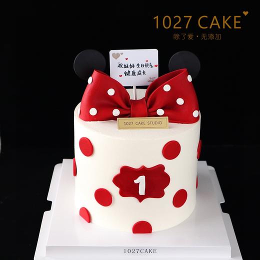 1027CAKE | 米奇 翻糖装饰  周岁蛋糕 商品图0