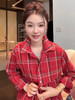 COCO ZONE 刘一一25新款长袖防晒格子百搭衬衫CD1A0554 商品缩略图1