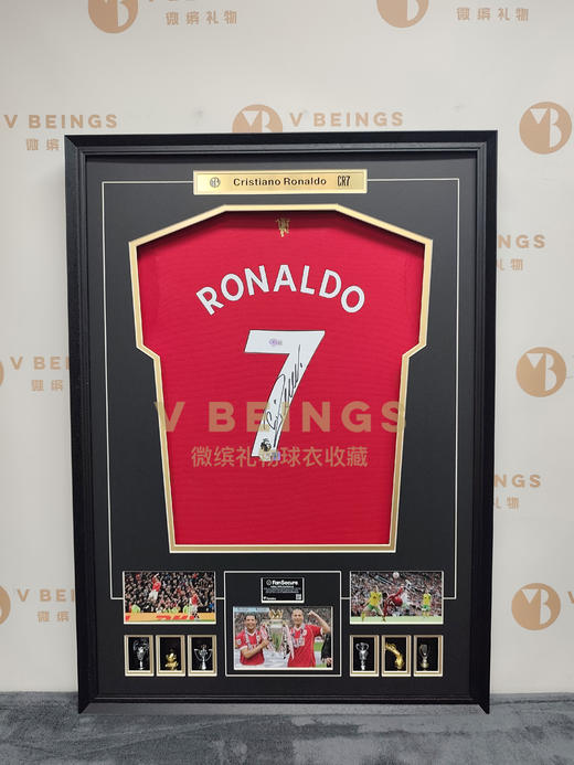 收藏系列 C罗 曼联队7号 2021赛季 亲笔签名球衣 商品图1