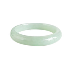 【天然正品】A货翡翠天然糯种绿底58号翡翠手镯58.1MM女士现售价：780特价！080425AH51