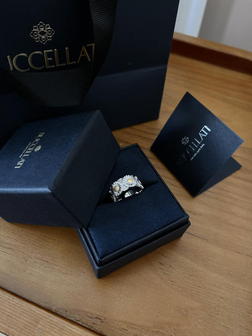 Buccel布契拉提小雏菊开口戒指 商品图0