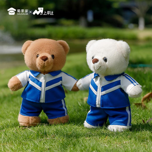 【实付满199送钥匙扣】【校服小熊】可定制创意毛绒小熊公仔儿童玩具服装可脱送礼学生礼物 商品图4