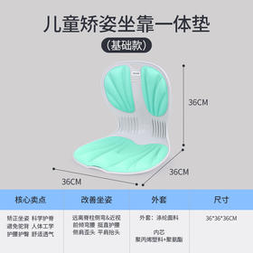 佳奥（JAGO）儿童矫姿坐靠一体垫坐垫靠垫一体靠枕学生久坐护腰垫矫正坐姿靠背 儿童矫姿坐靠一体垫【基础款】