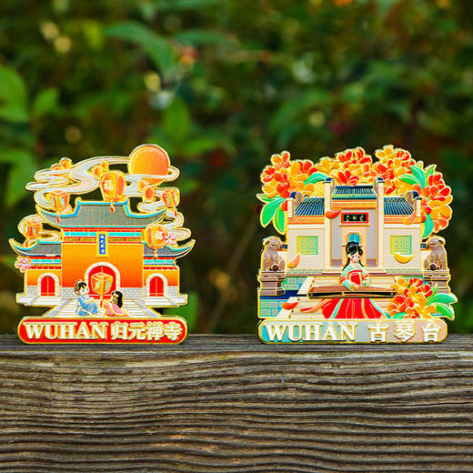 【城市浮雕金属冰箱贴】北京上海四川苏州杭州武汉文创冰箱贴磁贴中国城市旅游纪念礼品 商品图9