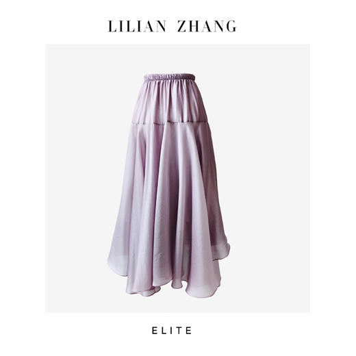 E“定制”——静奢风——“普罗旺斯” ——梦幻紫色法式大A摆裙 2503013 商品图2