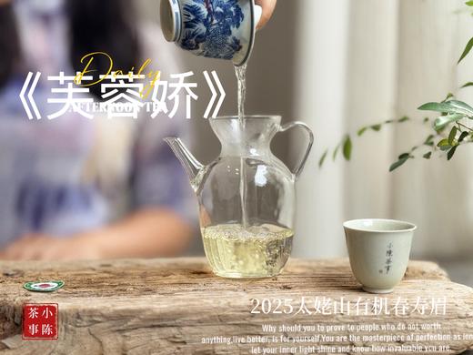 【新茶来了】2025有机春寿眉《芙蓉娇》、甜花香深遂得像一条花香遂道一般，漫长而幽深（80克）！ 商品图10