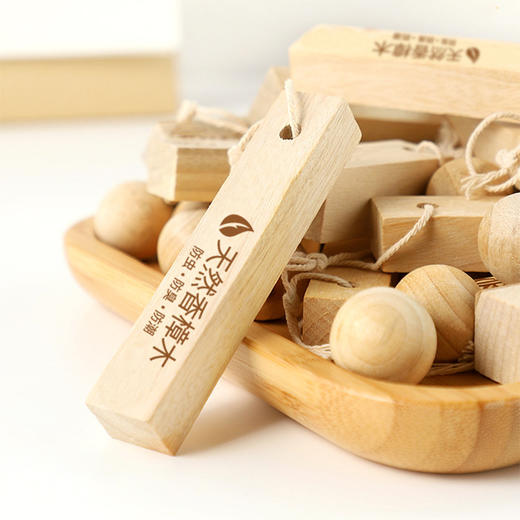 「9.9到手！五条香樟木+20个樟脑球」樟脑丸衣柜防霉防潮除味防虫防蛀香包室内居家日用天然香樟木条宿舍防蟑螂 商品图2