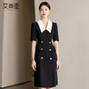 艾尚臣职业连衣裙女2025年新款小黑裙夏季珠宝店售楼部案场OL裙子 商品缩略图1