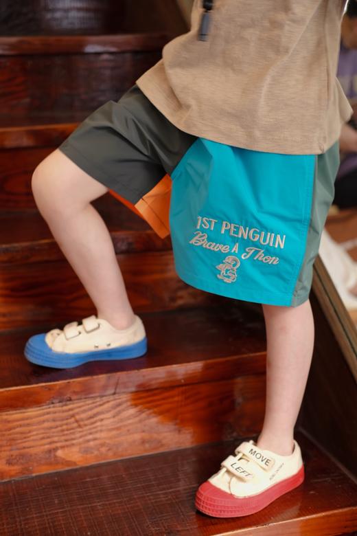 2025夏季DD儿童日系企鹅字母印花糖果色速干轻薄沙滩短裤五色！ 商品图1