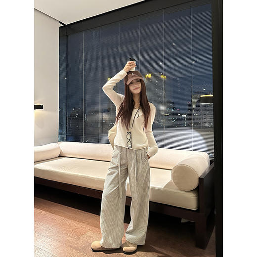 EKOOL100%绵羊毛圆领套头打底针织衫女秋季 商品图0