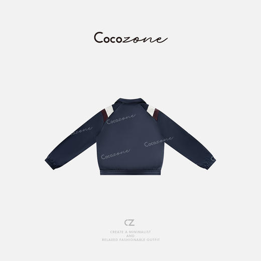 COCO ZONE 刘一一 “布拉格”时尚撞色拼接休闲拉链外套CD1A0146 商品图1