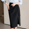 艾尚臣2025夏季新款黑色高级感高腰中长款半身裙时尚气质职业裙子 商品缩略图1