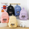 【新款书包三件套，大容量猫咪双肩包！】新款学生书包中小学生背包三件套 大容量可爱猫咪上课双肩包-QQ 商品缩略图1