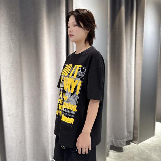 NC圆领大图案短袖T恤50504（黑） 夏季 152140340321 商品图2