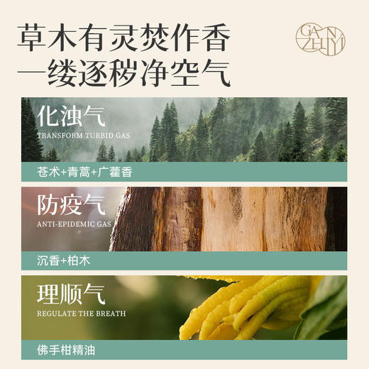 甘之颐 青苍逐秽香 28支/盒 苍术青蒿沉香香香薰 商品图2