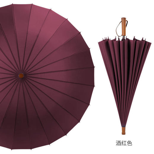 【木柄轻奢大号伞】💪24骨实木柄复古雨伞，115CM超大伞面，防水一甩即干，雨天出行优雅又从容！☔ 商品图7