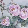 叶泉《粉月季》国画原作45CM*45CM 手绘宣纸花卉作品 商品缩略图4