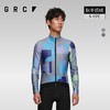 GRC桀骜无尽秋冬新款CMYK印花抓绒保暖长袖公路自行车骑行服夹克 商品缩略图0