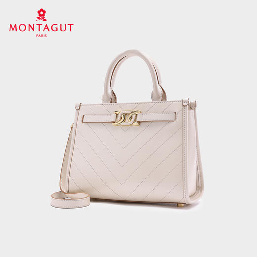 梦特娇新款女士真皮手提包时尚斜挎包潮流单肩包 商品图5