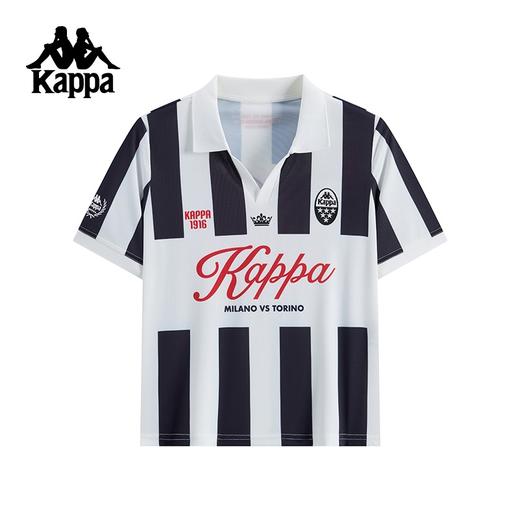 Kappa女款复古条纹短袖POLO衫K0F62PD03 商品图0