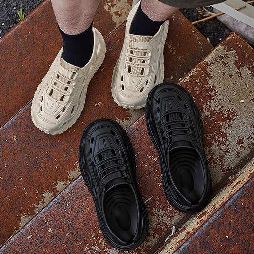 热卖！水陆两穿！【单拍不发货，加购2双到手49.9元】茧墨 情侣款EVA溯溪鞋 洞洞凉鞋 户外休闲 透气循环 柔软轻便 TY11 商品图3