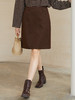美拉德风棕色半身短裙 2025 秋冬新款 简约时尚日常出街必备单品 商品缩略图0