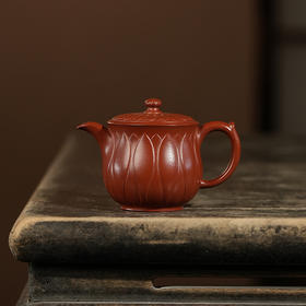 龙德堂陶艺 汤宣武制《瑞莲》130cc 原矿大红袍  库存请咨询客服