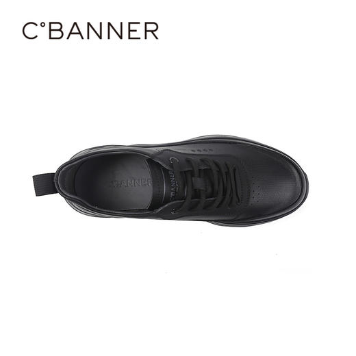 千百度秋季商务休闲鞋牛皮革脚垫通勤会议通用男鞋A25416504 商品图2