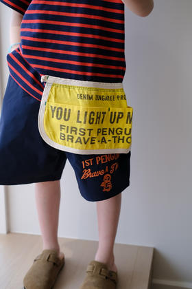 2025夏季DD儿童日系企鹅字母印花糖果色速干轻薄沙滩短裤五色！