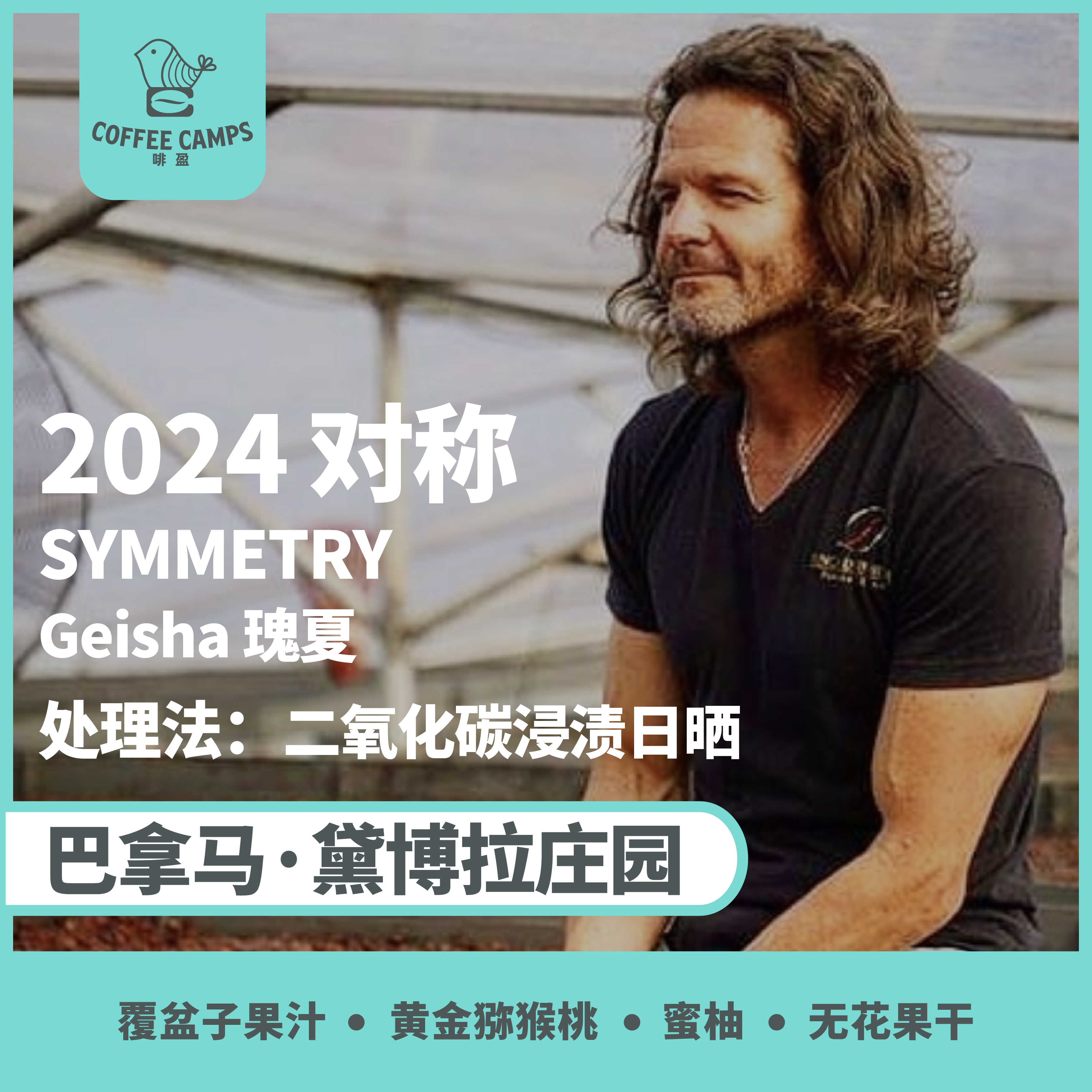 24产季 巴拿马 黛博拉 Finca Deborah 对称 SYMMETRY 瑰夏 日晒二氧化碳浸渍发酵（生豆）空运批次