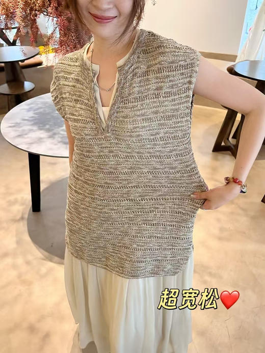 设计师款假两件轻奢流光针织裙 商品图6