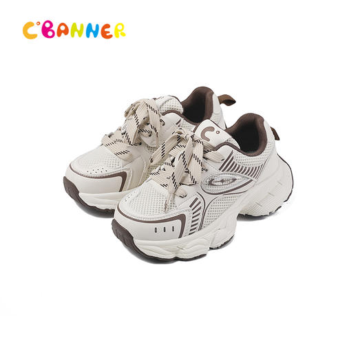 千百度秋季潮酷机能感金属流光拼接鞋面运动鞋童鞋A25425606 商品图5