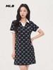 MLB 夏季新款女款满印钻石老花polo领时尚 运动连衣裙 商品缩略图1