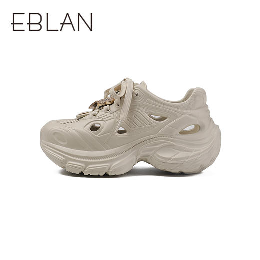 伊伴夏季老爹鞋造型洞洞拖鞋凉爽慵懒随性洞洞鞋B25388601 商品图1