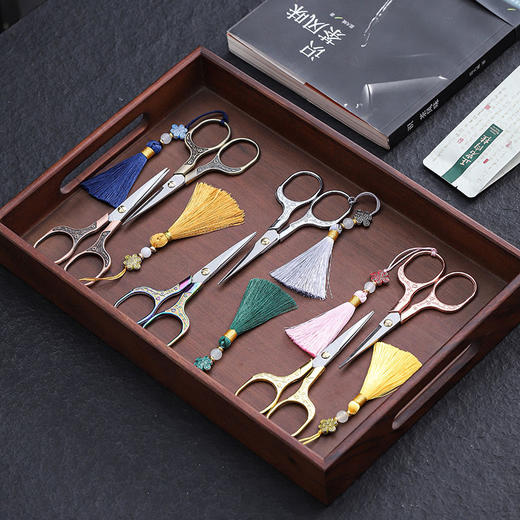 「9.9到手！匠心古韵」茶剪茶叶袋简约小剪刀 小泡袋泡迷你茶道剪西式铁观音功夫茶具茶饮配件 商品图2