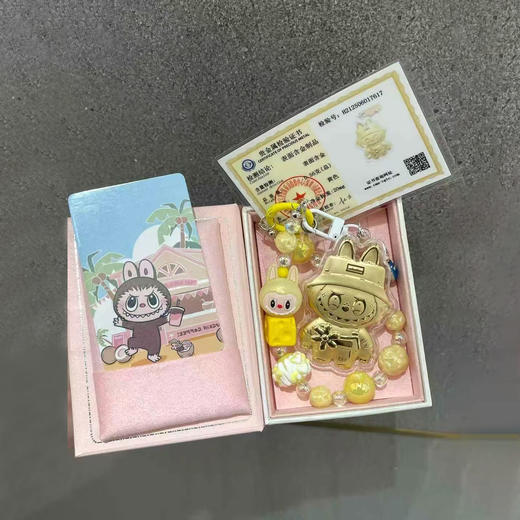 labubu足金挂件/拉布布黄金挂饰 商品图2