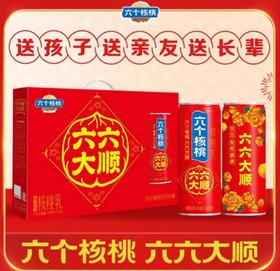 养元六个核桃六六大顺240ml*10瓶 植物蛋白核桃乳饮料整箱送礼